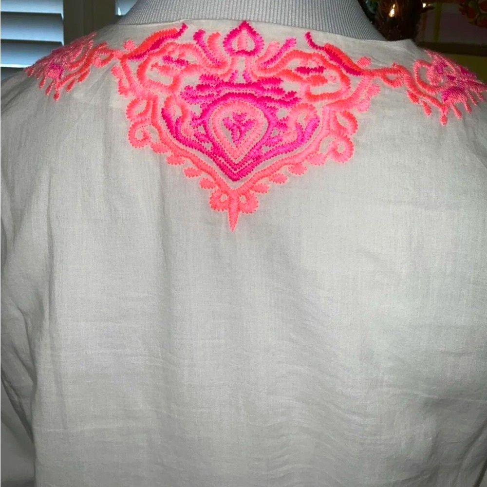 Lilly Pulitzer NWT Amelia Island Tunic Embroidered $138 Size XS Gorgeous! - Picture 4 of 6